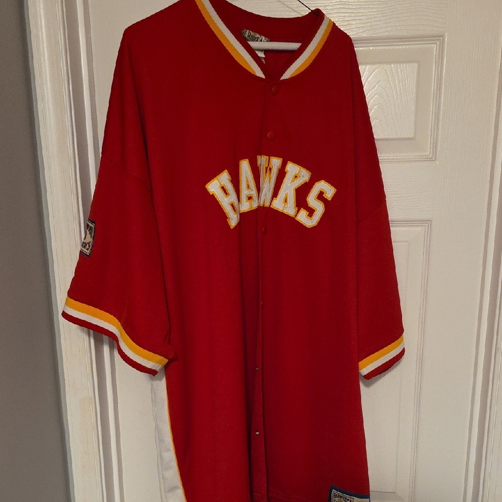 Hawks Red Men's Baseball Jersey